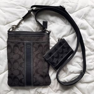 Coach black crossbows bag
